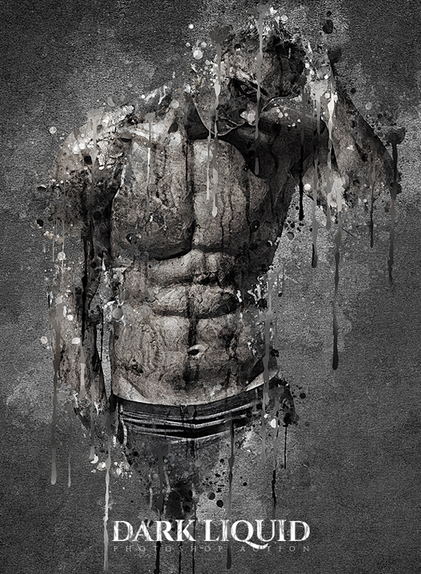 Dark Liquid Photoshop Action