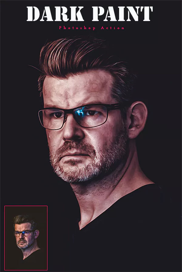 Dark Paint Photoshop Action