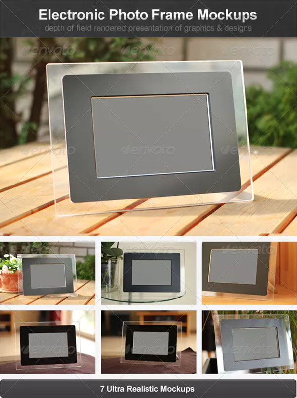 Electronic Photo Frame Mockups