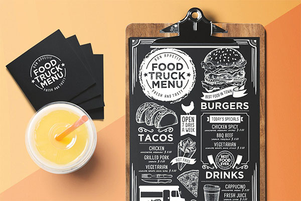 Free! Trifold + Food Truck Menu