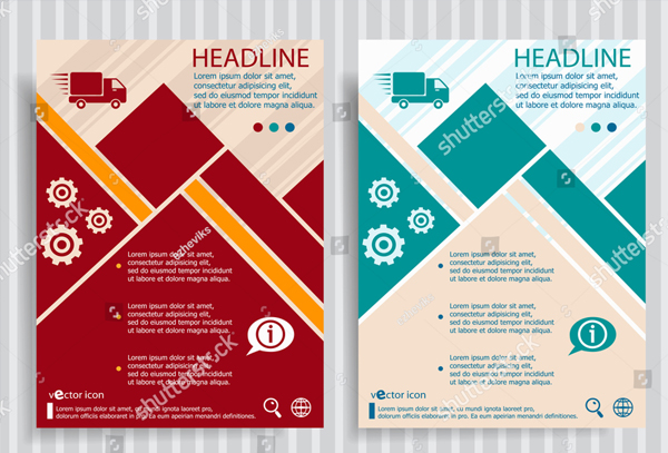 Fast Delivery Service Brochure Template