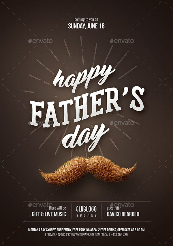 Father's Day Flyer Template