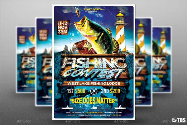 Fishing Flyer Template