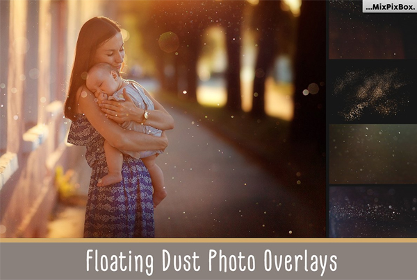Floating Dust Photo Overlays