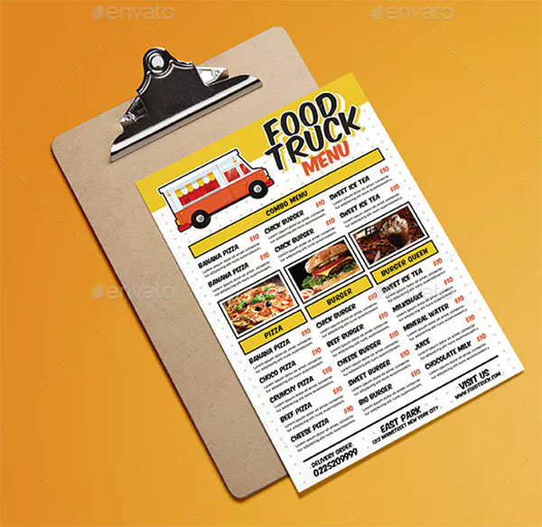 Food Truck Festival Menu