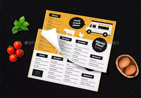 Food Truck Festival Poster & Menu
