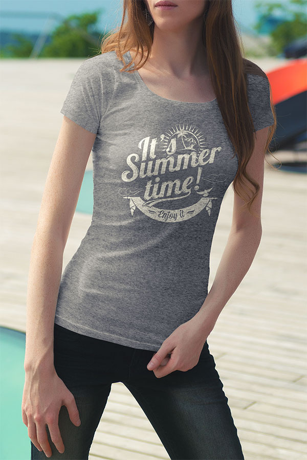 Free Male & Female T-Shirt Mockup PSD Files