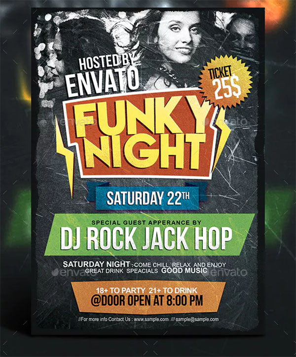 Funky Night Party Flyer