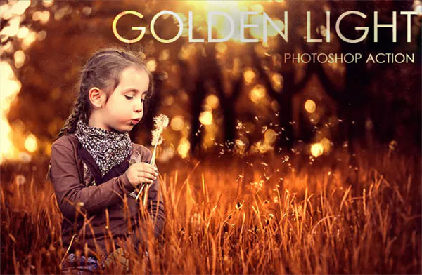 Golden Light Photoshop Action