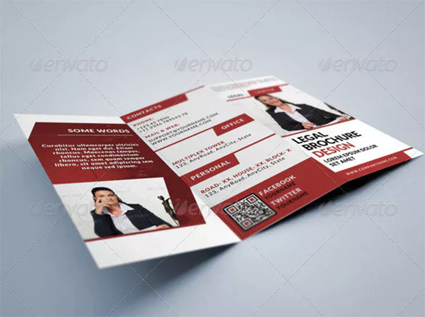 Lawyer Legal Consultancy Tri-fold Brochure