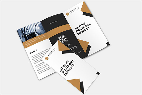 Lawyer Trifold Brochure Template