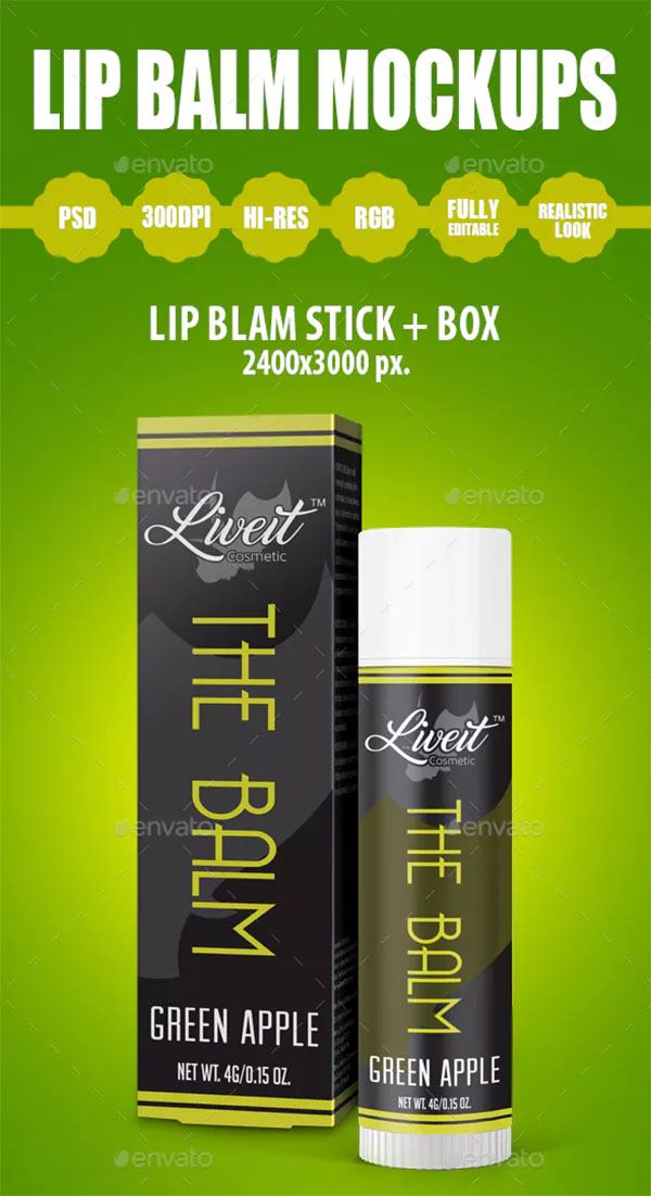 Lip Balm Packet Mockups