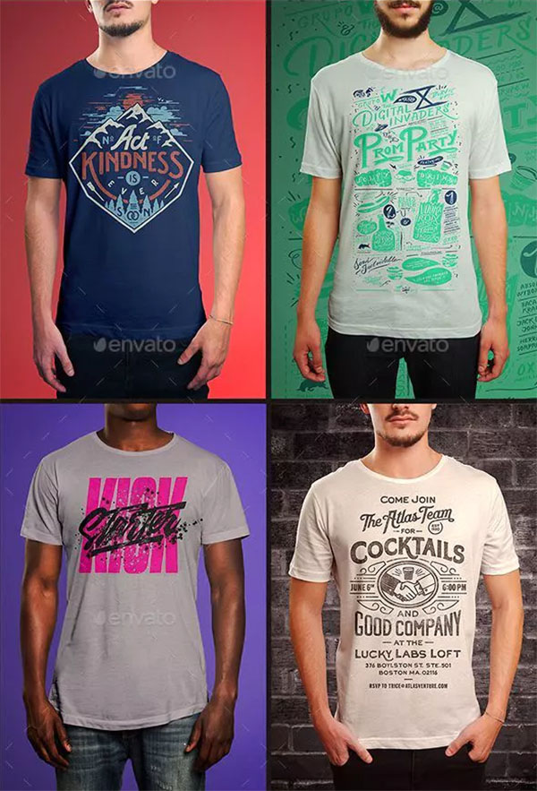 Men T-Shirt Mockups