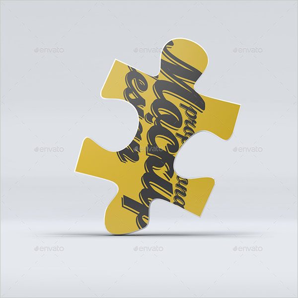 One Puzzle Piece Mock-Up