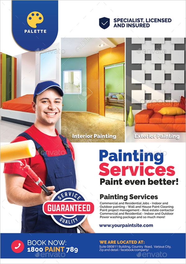 Paint Company Promotional Flyer