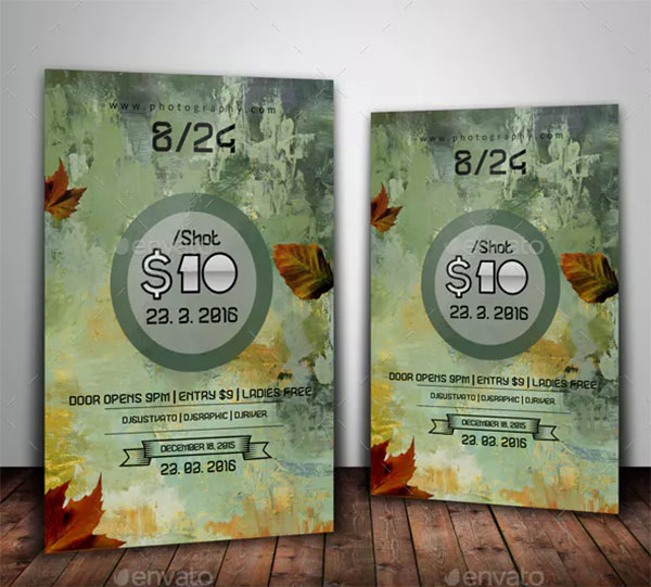 Painted Electro Flyer Template