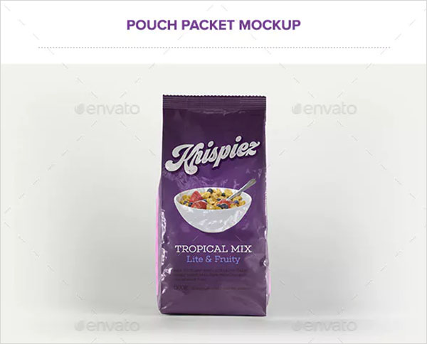 Pouch Packet Packaging Mockup