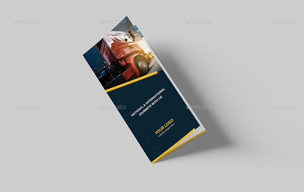 Printable Logistic Bi-Fold Brochure