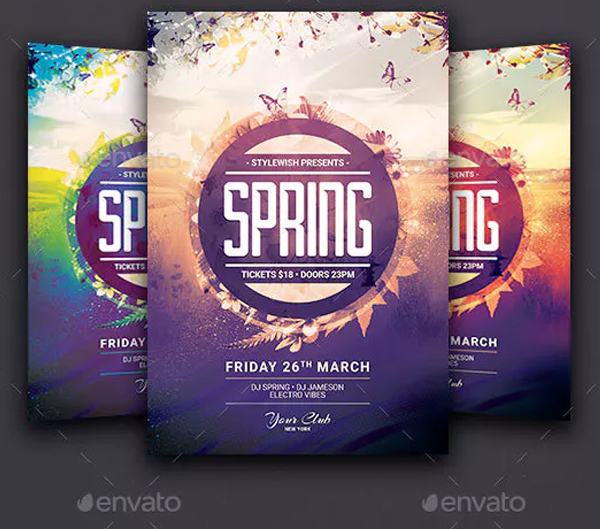Printable Spring Flyer Templates