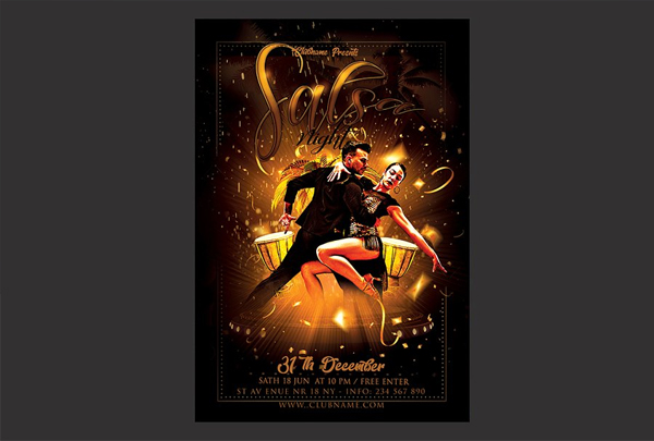 Salsa Night Contest Flyer Design