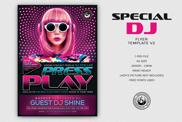 Special DJ Flyer Template