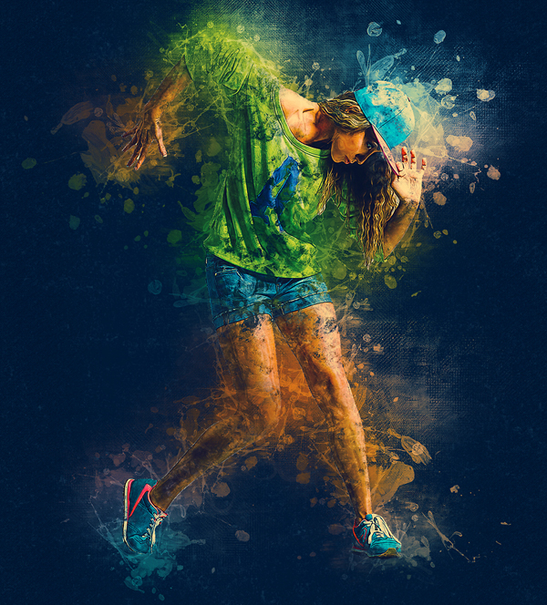 Spill Liquid Photoshop Action