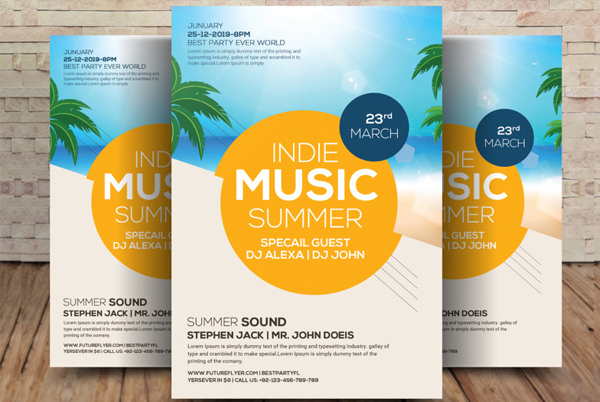 Spring Break Launch Party Flyer Template