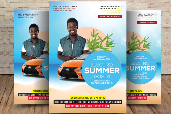 Spring Break & Summer Party Flyer