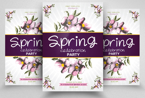 Spring Celebration Party Flyer
