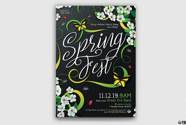 Spring Fest Flyer Template