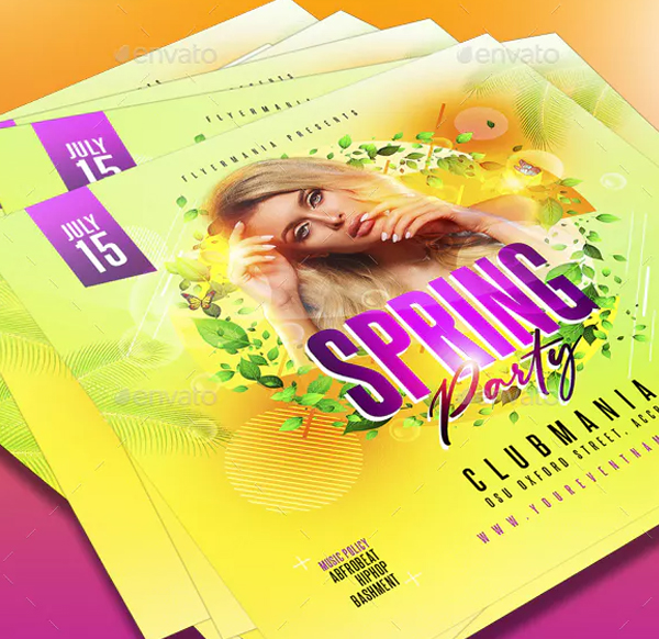 Spring Party Flyer