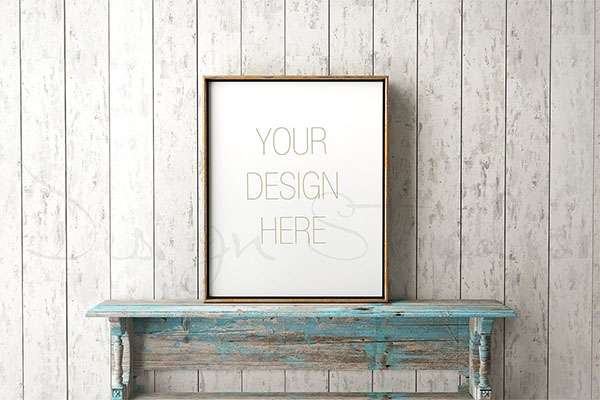 Styled Stock Photo Frame Mockup PSD Design