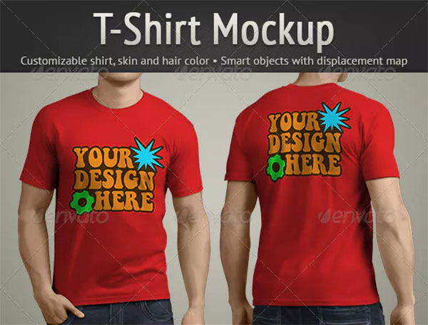 T-Shirt Mockup Template Design