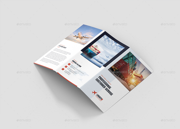 Transport Logistic Tri-Fold Brochure Template
