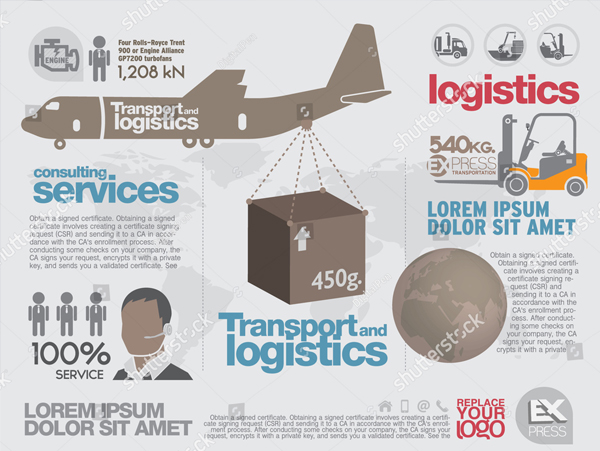 Transportation Brochure and Flyer Design Template