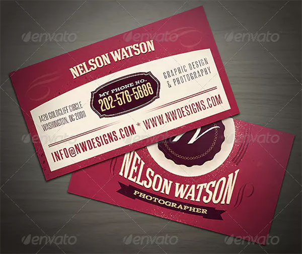 Vintage Business Card Template