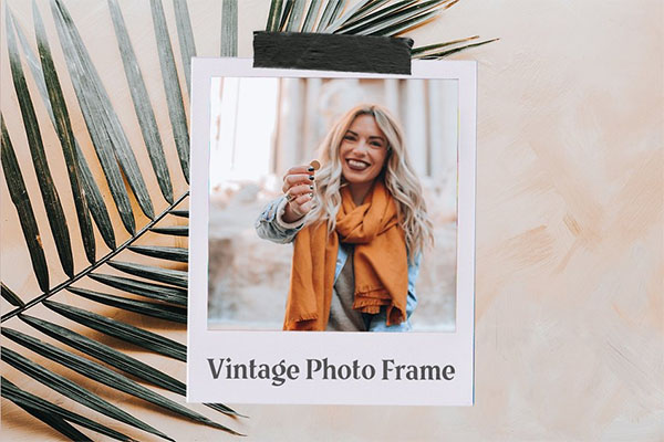 Vintage Photo Frame Mockup