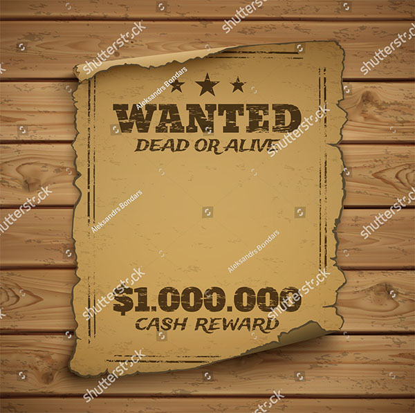 Wanted Dead or Alive Poster