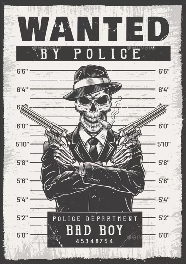 Wanted Modern Poster