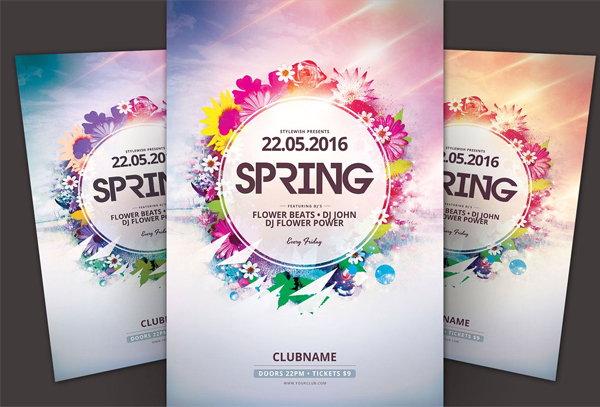 Watercolor Spring Flyer