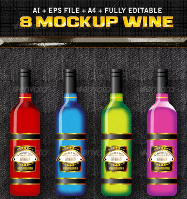 Wine Mockup Packet