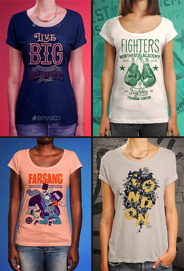 Women T-Shirt Mockups
