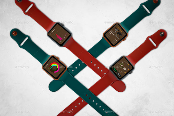 iWatch PSD Mockup