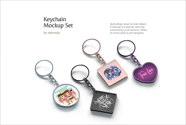 Best Keychain Mockups Set