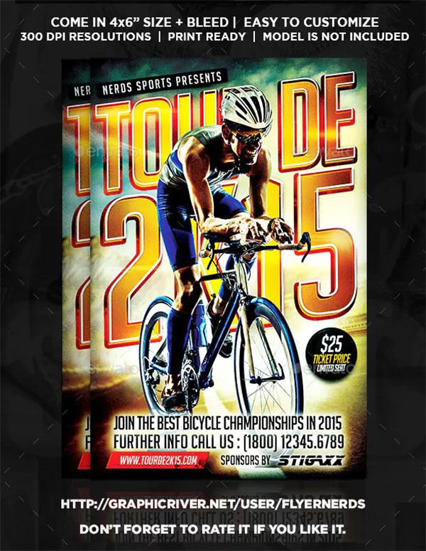 Bicycle Championships Sports Flyer
