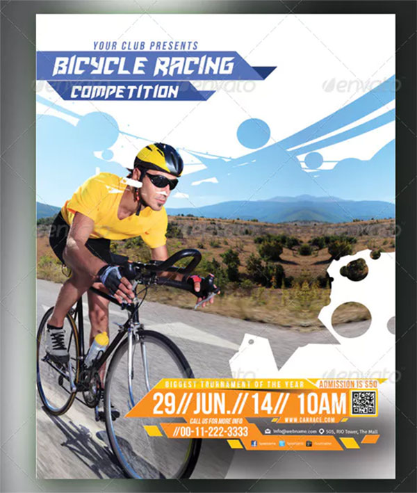 Bicycle Racing Competitions Flyer