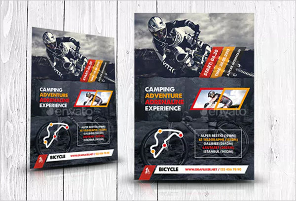 Bicycle Racing Flyer PSD Templates