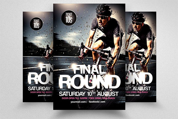 Bicycle Racing PSD Flyer Template