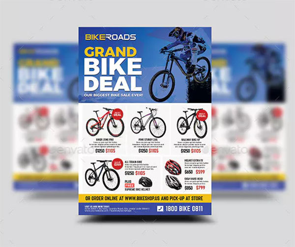 Bicycle Sale Promo Flyer Template