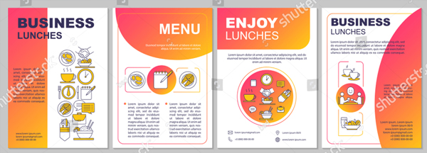 Business Lunch Brochure Template